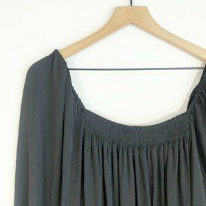 Free People Another Round Bodysuit M Black Square